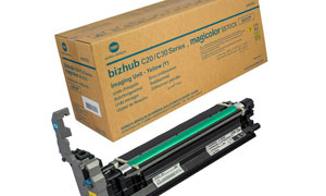 картридж Konica Minolta IU312Y (A03105J) заправка картриджа Konica Minolta IU312Y (A03105J)